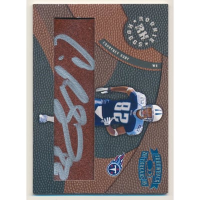 2005 Throwback Threads Rookie Hoggs Autographs #28 Courtney Roby