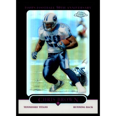 2005 Topps Chrome Black Refractors #58 Chris Brown
