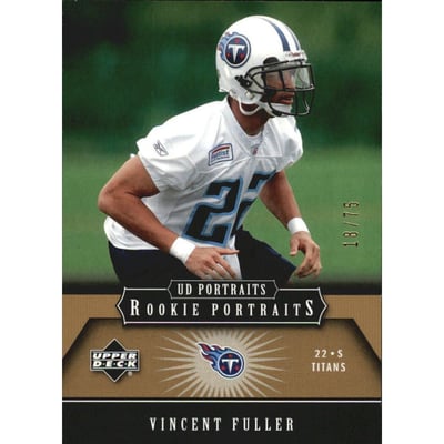 2005 UD Portraits Gold #184 Vincent Fuller