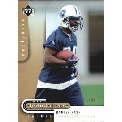 2005 Upper Deck Foundations Exclusive Gold #109 Damien Nash
