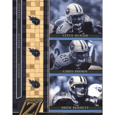 2005 Zenith Mozaics Gold #M15 Steve McNair/Chris Brown/Drew Bennett