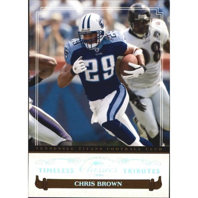 2006 Donruss Classics Timeless Tributes Silver #95 Chris Brown