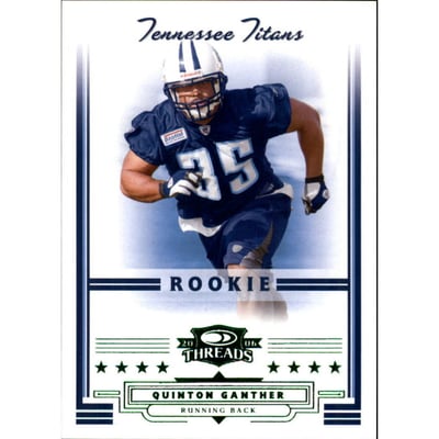 2006 Donruss Threads Retail Green #163 Quinton Ganther