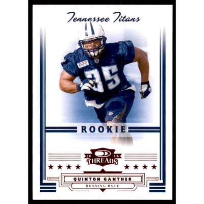2006 Donruss Threads Retail Red #163 Quinton Ganther