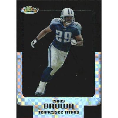 2006 Finest Black Xfractors #8 Chris Brown