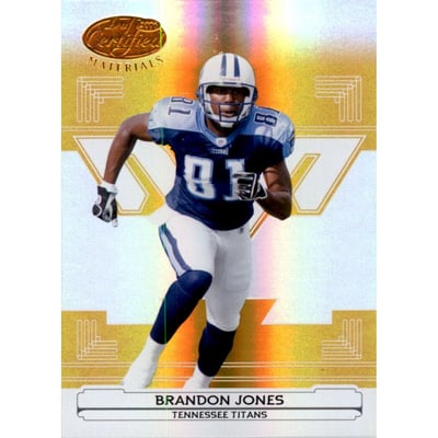 2006 Leaf Certified Materials Mirror Gold #141 Brandon Jones