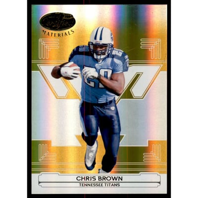 2006 Leaf Certified Materials Mirror Gold #142 Chris Brown