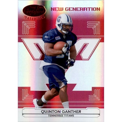 2006 Leaf Certified Materials Mirror Red #169 Quinton Ganther