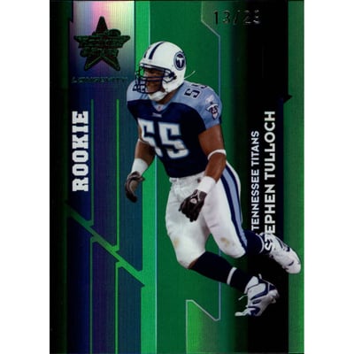 2006 Leaf Rookies and Stars Longevity Target Emerald Parallel #142 Stephen Tulloch