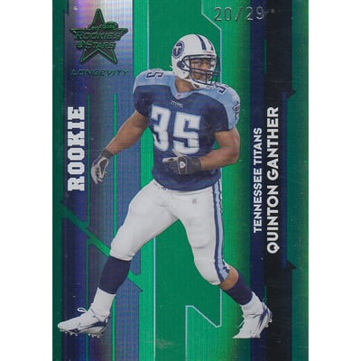 2006 Leaf Rookies and Stars Longevity Target Emerald Parallel #154 Quinton Ganther