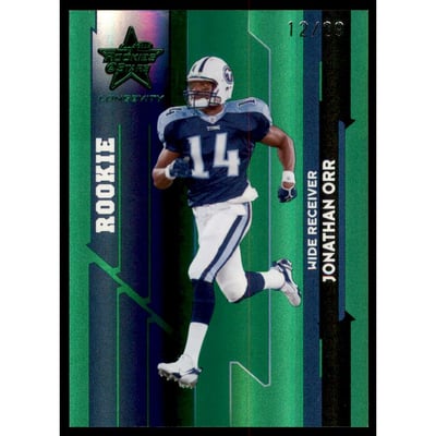 2006 Leaf Rookies and Stars Longevity Target Emerald Parallel #230 Jonathan Orr