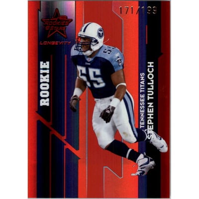 2006 Leaf Rookies and Stars Longevity Target Ruby Parallel #142 Stephen Tulloch