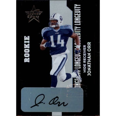 2006 Leaf Rookies and Stars Rookie Autographs Longevity #230 Jonathan Orr