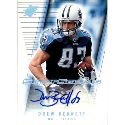 2006 SPx Super Scripts Autographs #SSDB Drew Bennett