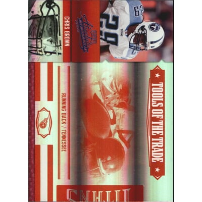 2007 Absolute Memorabilia Tools of the Trade Red Spectrum #39 Chris Brown