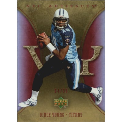 2007 Artifacts Red #95 Vince Young