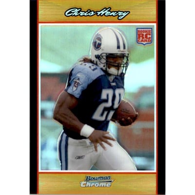 2007 Bowman Chrome Gold Refractors #BC72 Chris Henry