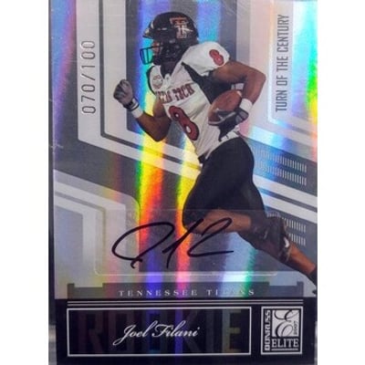 2007 Donruss Elite Turn of the Century Autographs #155 Joel Filani/100