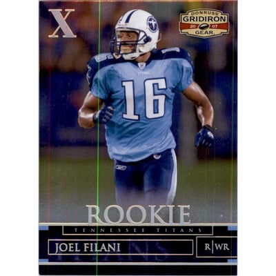 2007 Donruss Gridiron Gear Gold Holofoil X's #150 Joel Filani