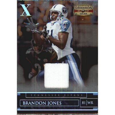 2007 Donruss Gridiron Gear Jerseys X's #88 Brandon Jones/105