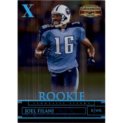2007 Donruss Gridiron Gear Platinum Holofoil X's #150 Joel Filani
