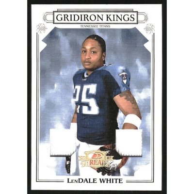 2007 Donruss Threads Pro Gridiron Kings Materials Prime #26 LenDale White