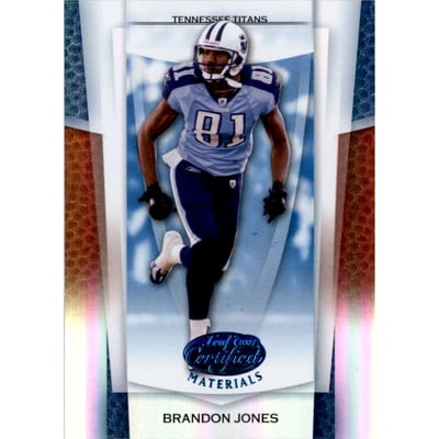 2007 Leaf Certified Materials Mirror Blue #132 Brandon Jones
