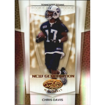 2007 Leaf Certified Materials Mirror Gold #181 Chris Davis