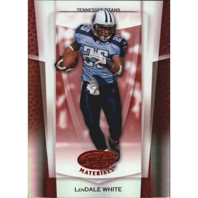 2007 Leaf Certified Materials Mirror Red #131 LenDale White