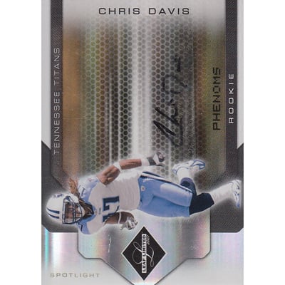 2007 Leaf Limited Gold Spotlight #309 Chris Davis AU