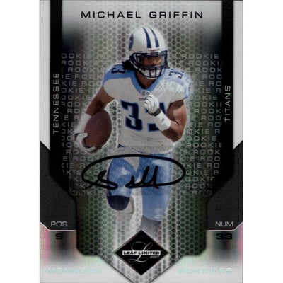 2007 Leaf Limited Monikers Autographs Silver #256 Michael Griffin