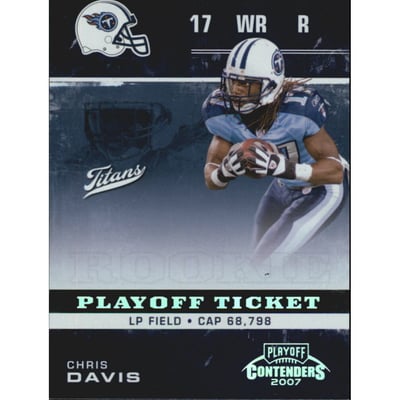 2007 Playoff Contenders Playoff Ticket #126 Chris Davis