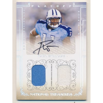 2007 Playoff National Treasures Rookie Signature Combo Material Silver #126 Paul Williams