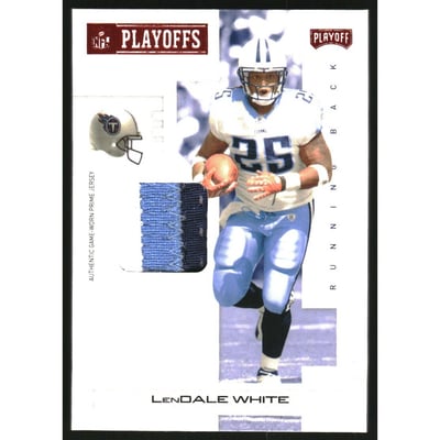 2007 Playoff NFL Playoffs Materials Red Prime #96 LenDale White