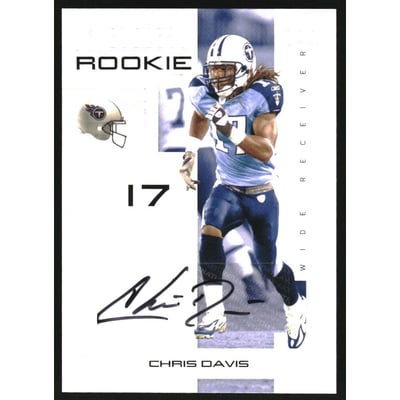 2007 Playoff NFL Playoffs Signatures Silver #148 Chris Davis
