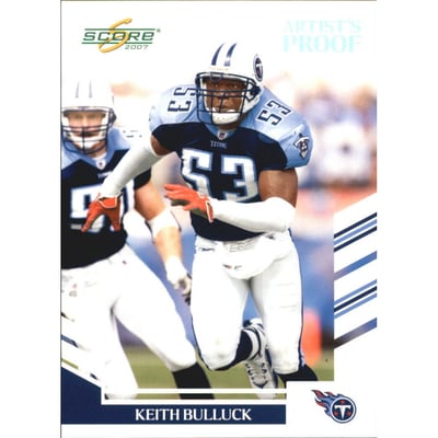 2007 Score Artist's Proof #244 Keith Bulluck