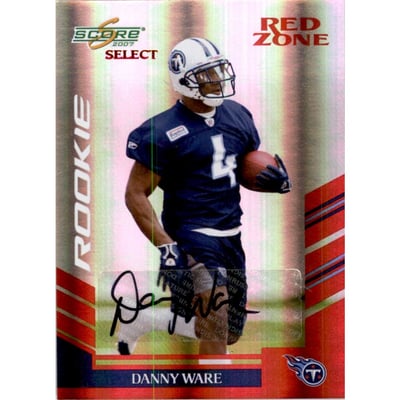 2007 Select Autographs Red Zone #312 Danny Ware/25