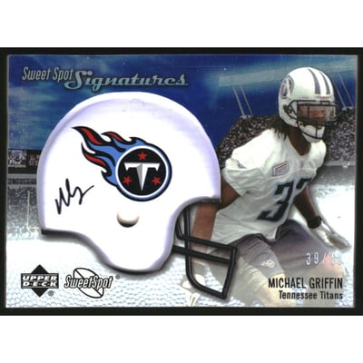 2007 Sweet Spot Signatures Silver 49 #MG2 Michael Griffin