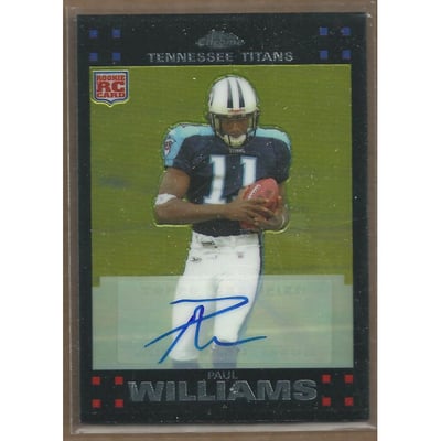 2007 Topps Chrome Rookie Autographs #TC213 Paul Williams G