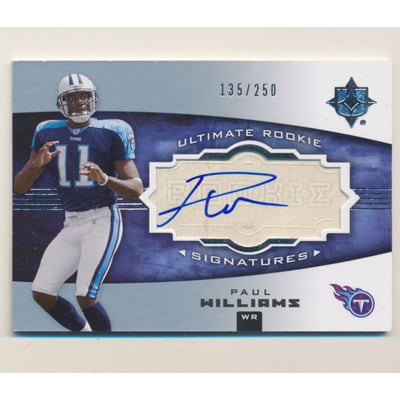 2007 Ultimate Collection #152 Paul Williams AU/250 RC