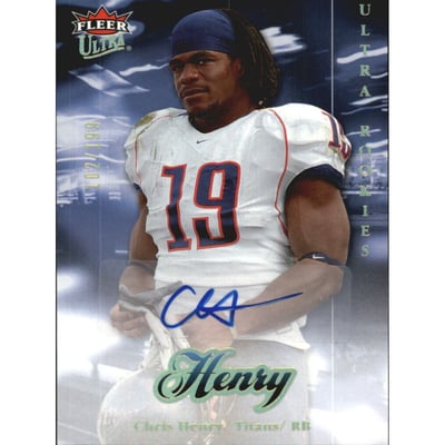 2007 Ultra Rookie Autographs #242 Chris Henry