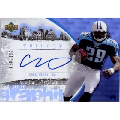 2007 Upper Deck Trilogy Graphiti Autographs #CH Chris Henry RB/199