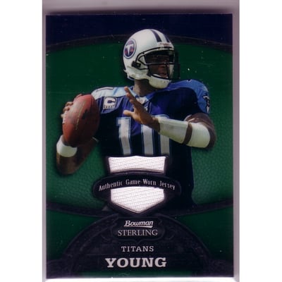 2008 Bowman Sterling Jerseys Green #58 Vince Young