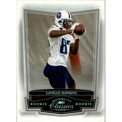 2008 Donruss Classics Timeless Tributes Silver #249 Lavelle Hawkins