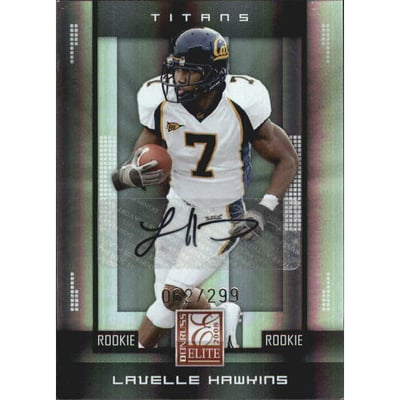 2008 Donruss Elite #158 Lavelle Hawkins AU/299 RC