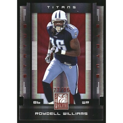 2008 Donruss Elite Status #97 Roydell Williams/86