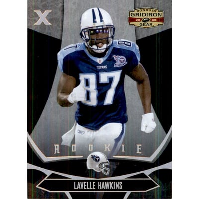 2008 Donruss Gridiron Gear Gold Holofoil X's #160 Lavelle Hawkins
