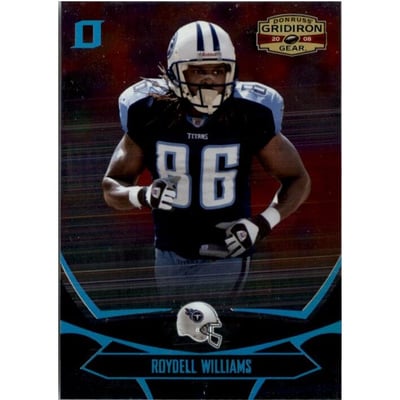 2008 Donruss Gridiron Gear Platinum Holofoil O's #97 Roydell Williams