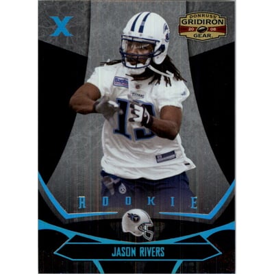2008 Donruss Gridiron Gear Platinum Holofoil X's #139 Jason Rivers