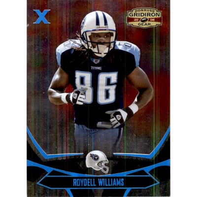 2008 Donruss Gridiron Gear Platinum Holofoil X's #97 Roydell Williams